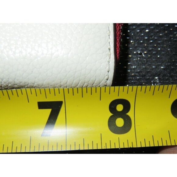 Coach Red Lips White Leather Accordion Zip Around Long Wallet - Picture 10 of 12